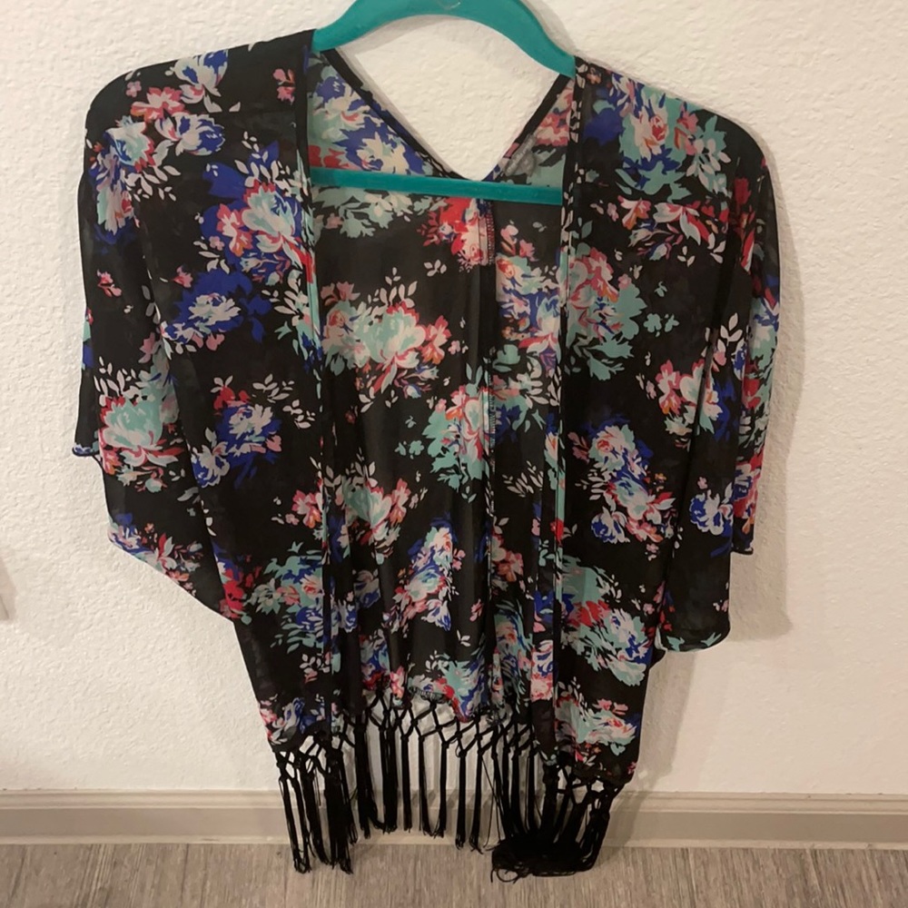 Charlotte Russe Floral Kimono